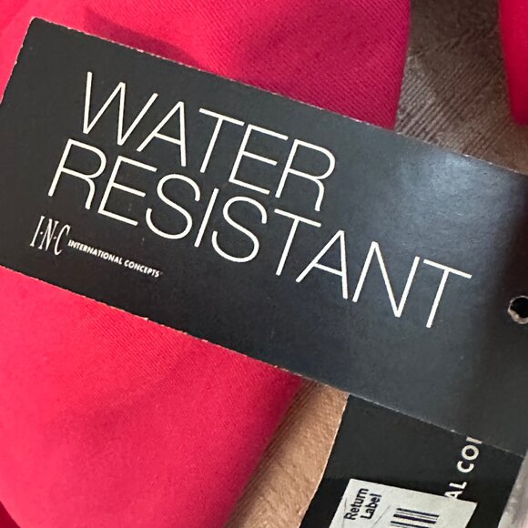 NWT! INC International Concepts Womens Hot Pink Double Breasted Trench Coat Sz M - Picture 11 of 14